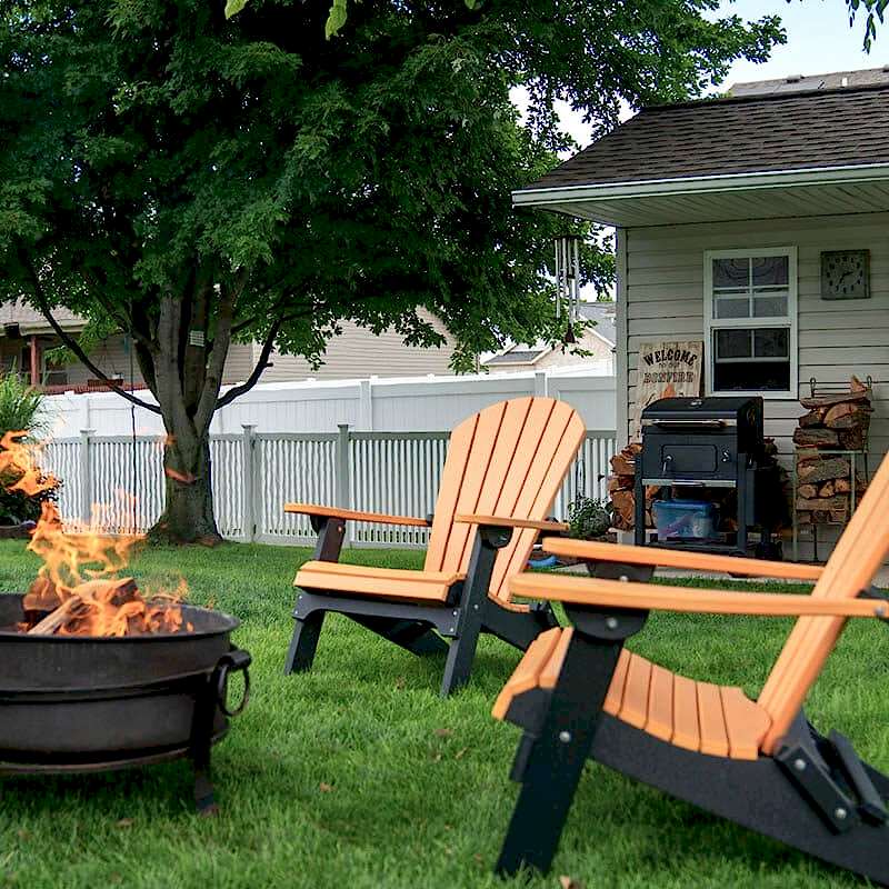 Fence-Deck-Depot-087-1-vinyl-fence-installation-800×8 Lounge chairs around fire in fenced-in yard