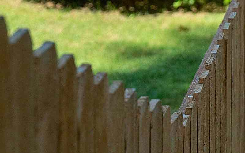 Fence Products Feature 3 Top view of wood fence
