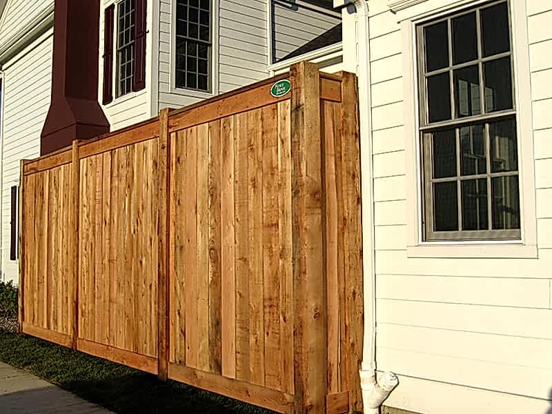 Privacy Fence Feature Wood privacy fence