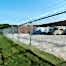Chain link fence around storage facility