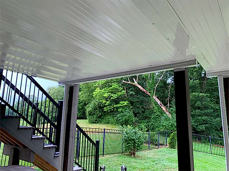 Underdeck Feature 3 Underdeck system in lush backyard