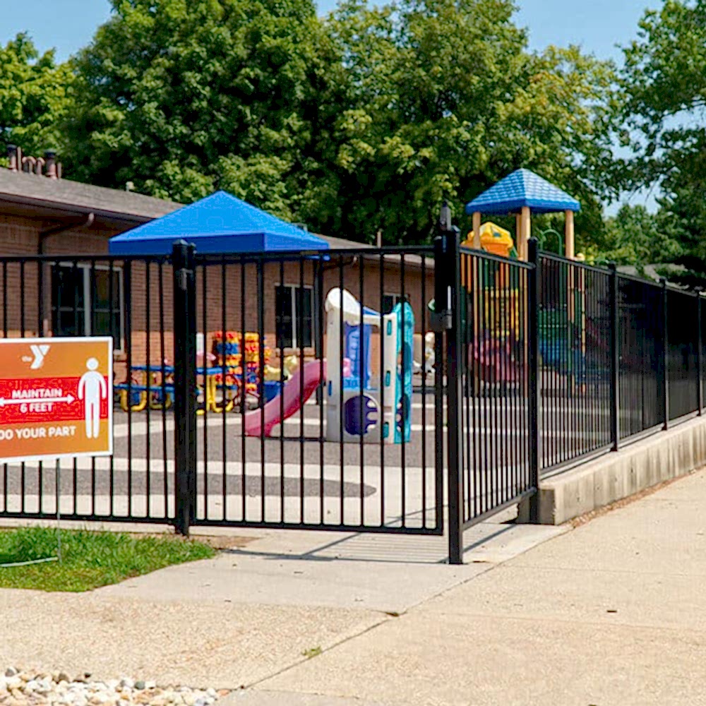 Fence around playground