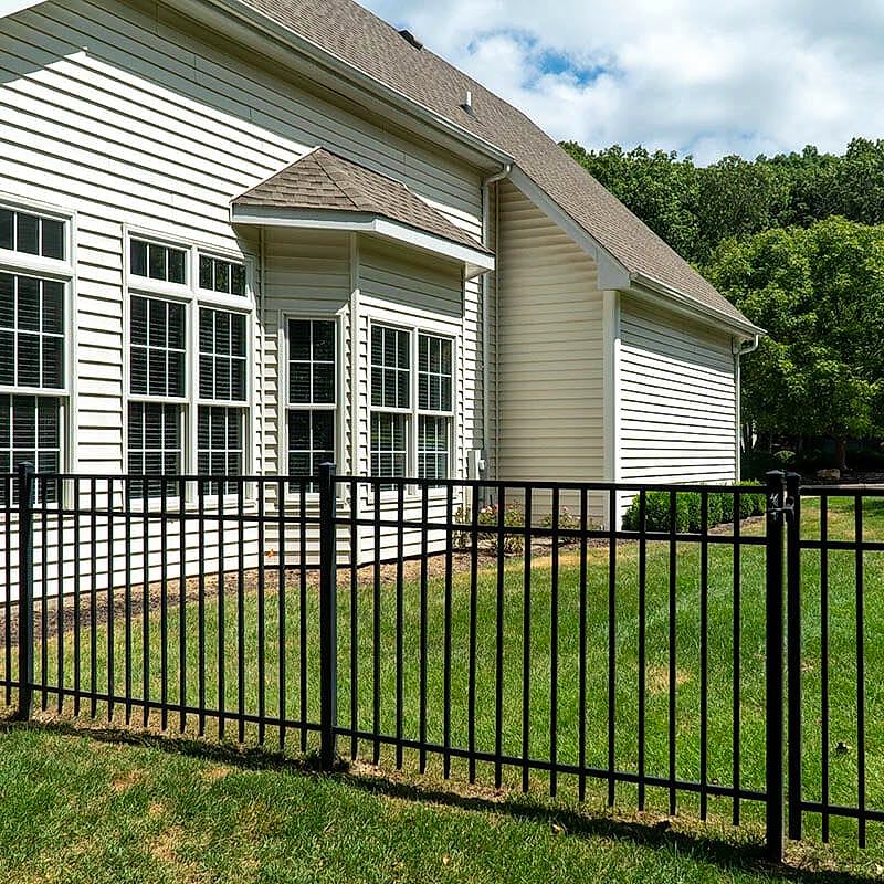 Fence-Deck-Depot-1000-residential-aluminum- Aluminum fence around residential home